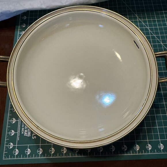 Vintage 1960s Villeroy & Boch Alt Amsterdam Enamelware 4 QT Pot & 9" Frying Pan - Picture 5 of 12